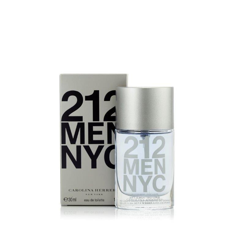 212 Men Eau de Toilette Spray for Men by Carolina Herrera 1.0 oz.